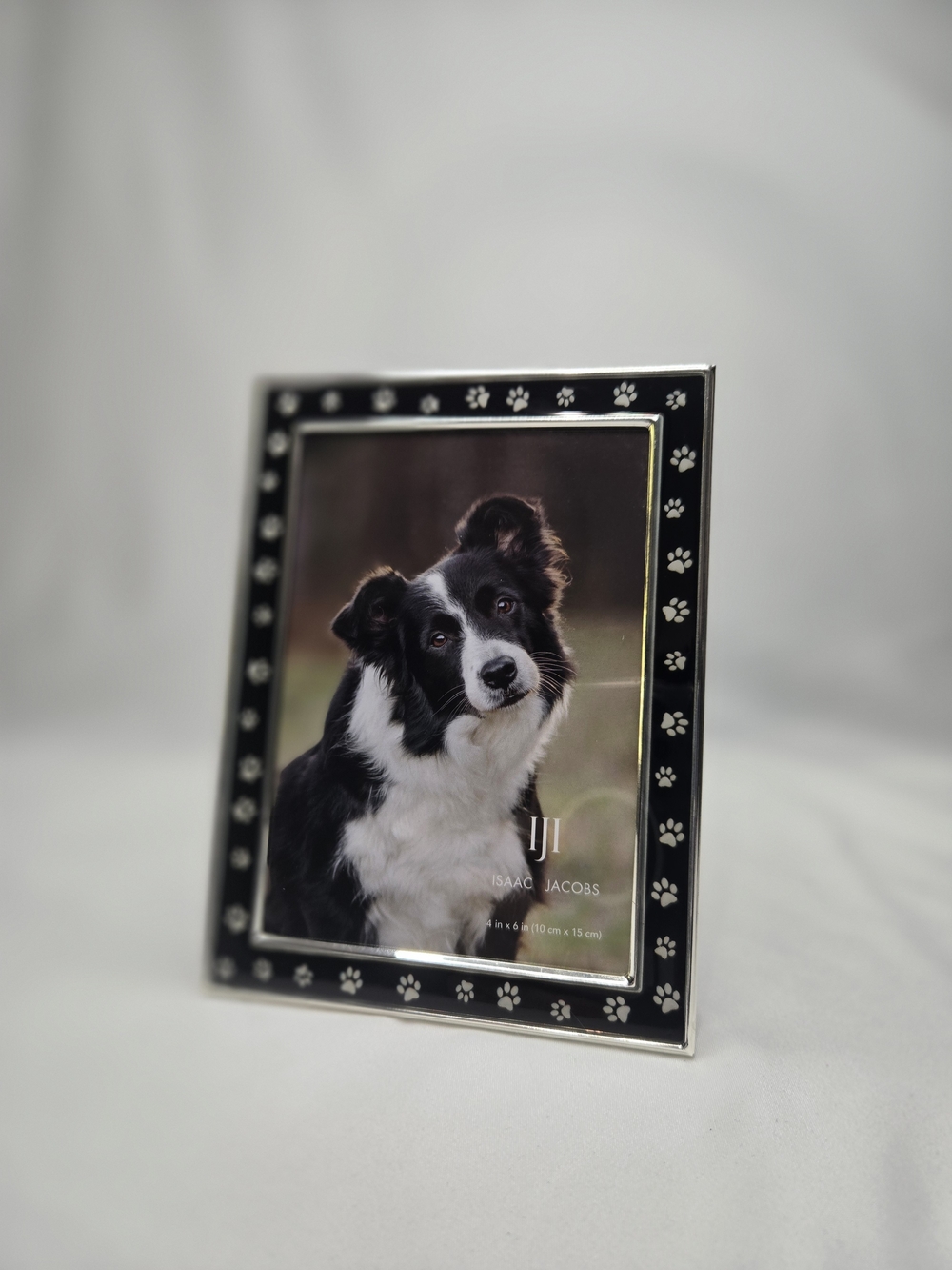 Black Paw-Print Accent Picture Frame